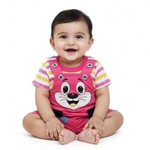 Baby Boys and Girls Dungree Dress Set