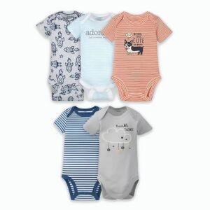 LUAY 100% Organic Cotton Onesie Jumpsuit for Newborns & Infants | Ultra-Soft Bodysuit Romper With Multiple Prints & Designs