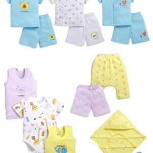 Peek A Boo by Rupa Baby Boys' Gift Set, Perfect for Baby Shower Clothing Set, 100% Cotton, Ultra Soft, Breathable