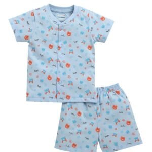 BUMZEE Baby Boys Cotton Half Sleeves Jabla & Short Set