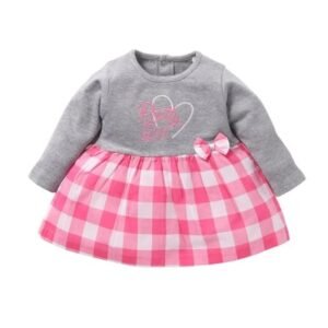 Baby GO Baby-Girl's Cotton A-Line Knee-Length Dresses