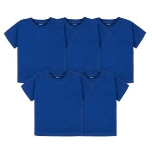 Gerber Baby Toddler 5-Pack Solid Short Sleeve T-Shirts Jersey